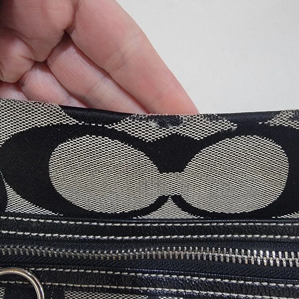 Coach Black and Cream Designer Crossbody Bag